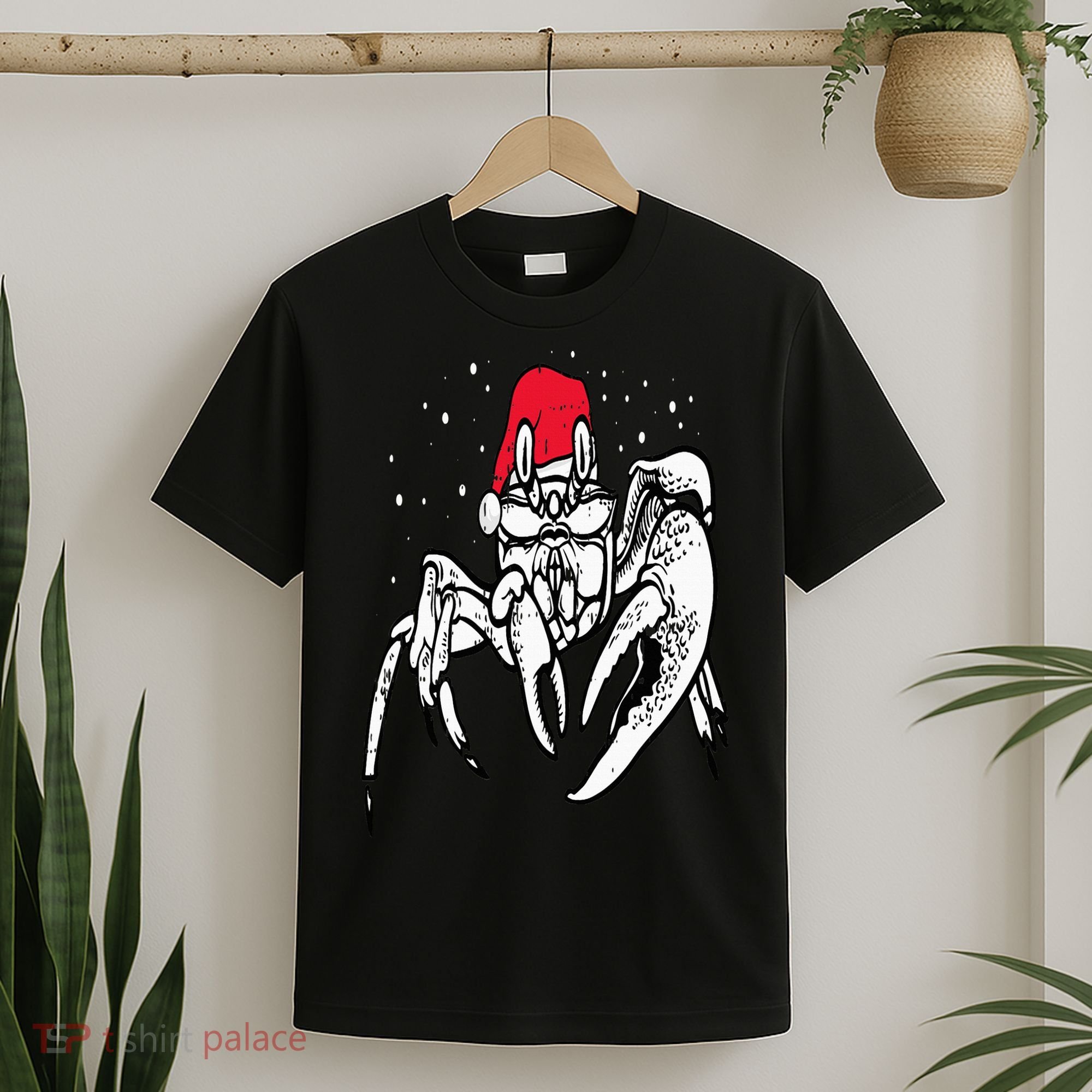 Crab Santa Hat Christmas Pajama XMas Holiday Animal T-Shirt