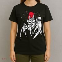 Crab Santa Hat Christmas Pajama XMas Holiday Animal T-Shirt thumb 4