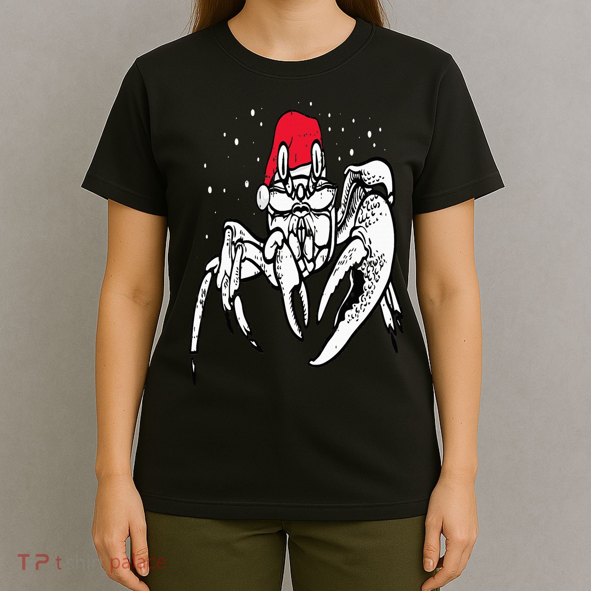 Crab Santa Hat Christmas Pajama XMas Holiday Animal T-Shirt