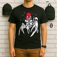 Crab Santa Hat Christmas Pajama XMas Holiday Animal T-Shirt thumb 6