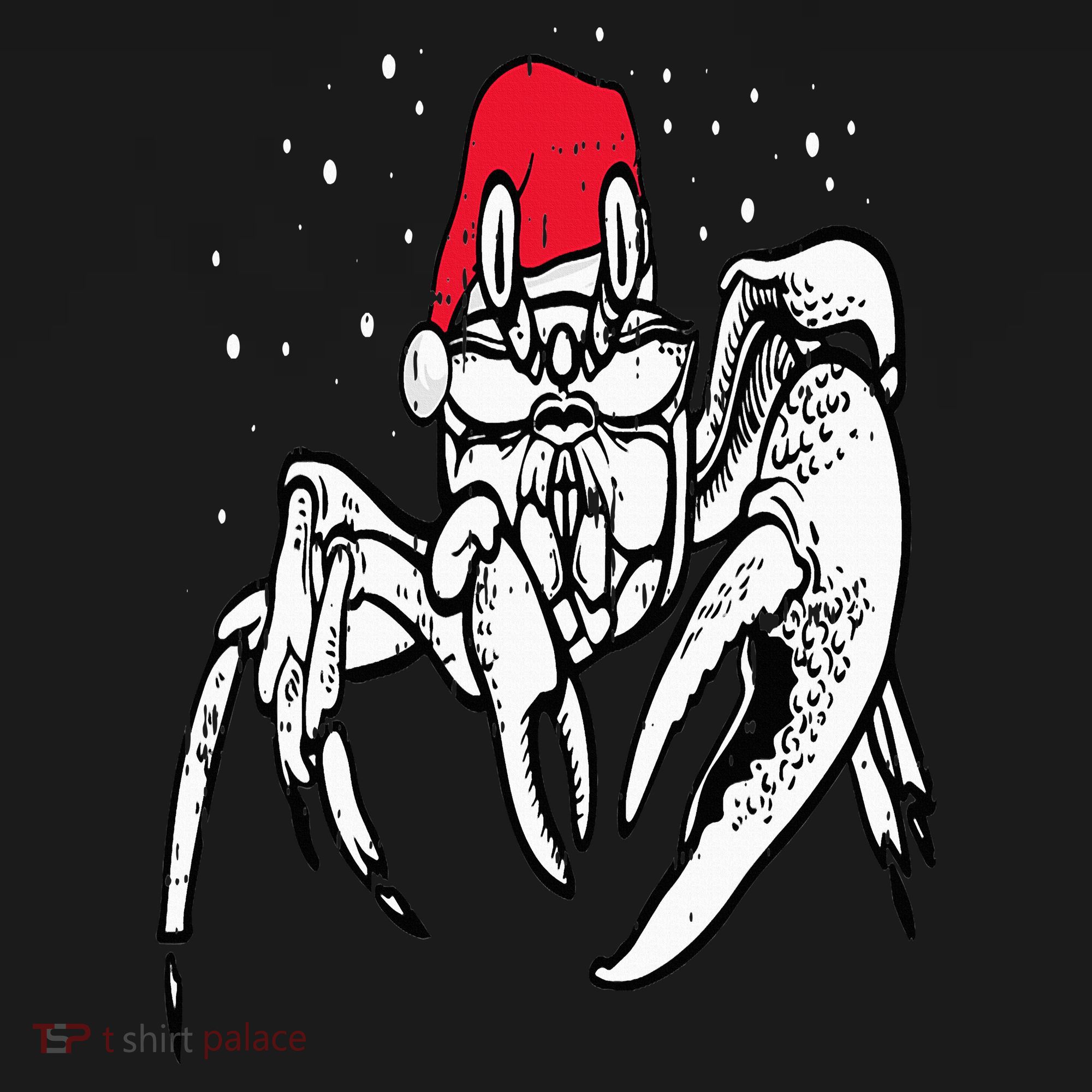 Crab Santa Hat Christmas Pajama XMas Holiday Animal Women's Hoodie
