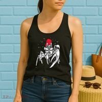 Crab Santa Hat Christmas Pajama XMas Holiday Animal Women's Tank Top thumb 2