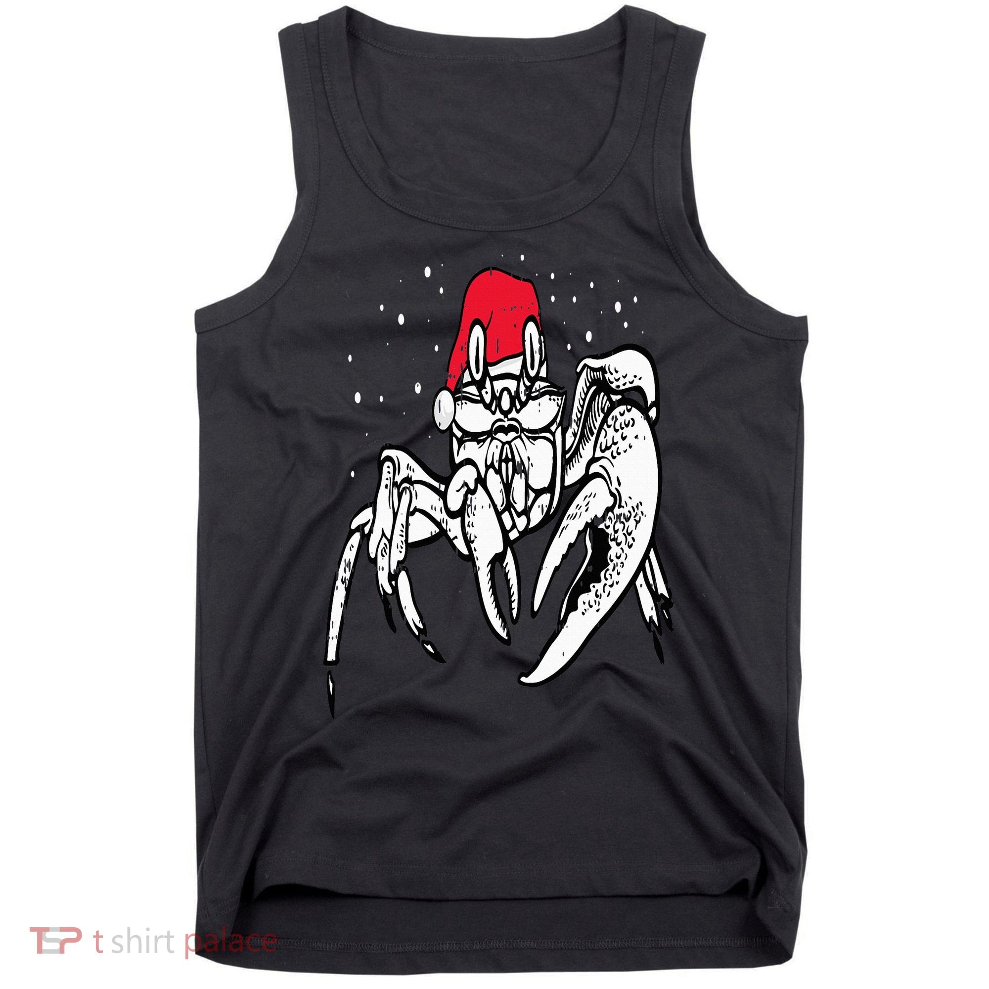 Crab Santa Hat Christmas Pajama XMas Holiday Animal Tank Top