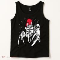 Crab Santa Hat Christmas Pajama XMas Holiday Animal Tank Top thumb 2