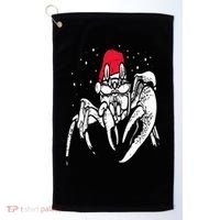Crab Santa Hat Christmas Pajama XMas Holiday Animal Golf Towel thumb 0
