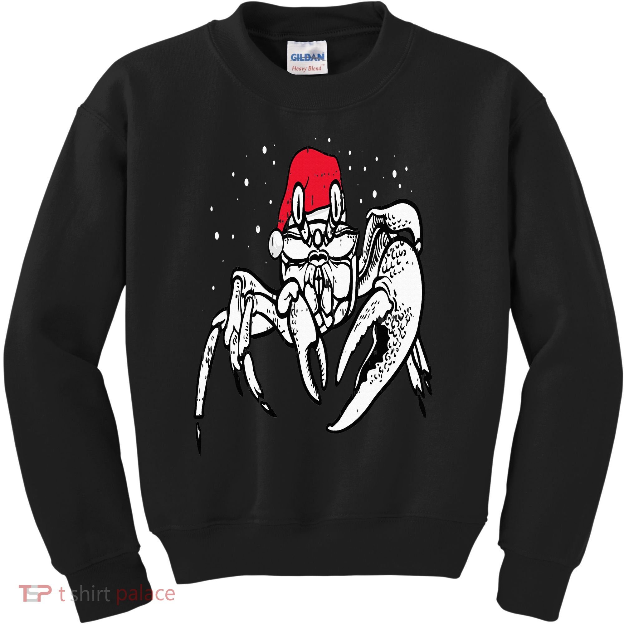 Crab Santa Hat Christmas Pajama XMas Holiday Animal Kids Sweatshirt