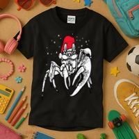Crab Santa Hat Christmas Pajama XMas Holiday Animal Kids T-Shirt thumb 3