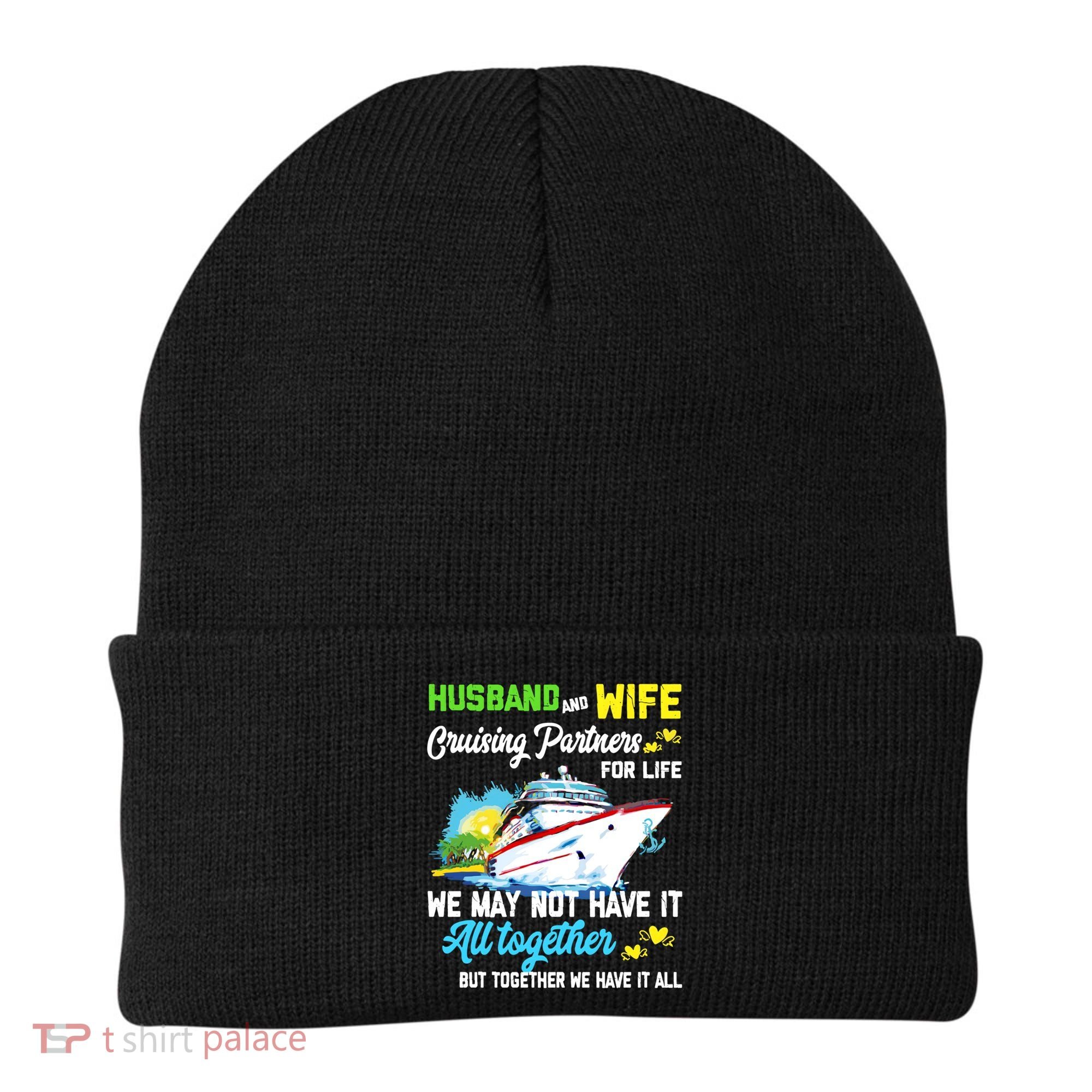 Cruise Ship Husband And Wife Cruising Partners For Life Gift Beanie