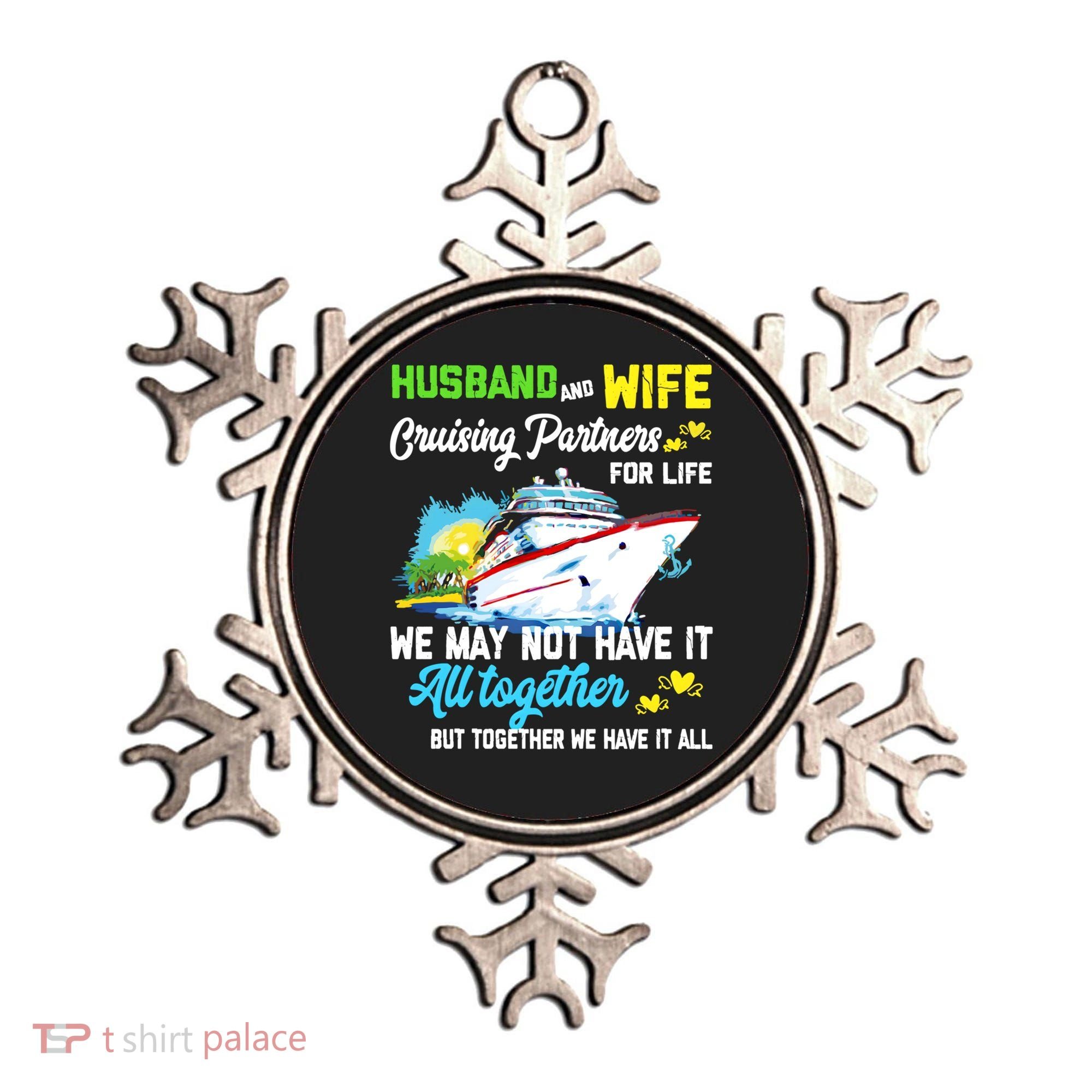 Cruise Ship Husband And Wife Cruising Partners For Life Gift Ornament