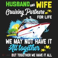 Cruise Ship Husband And Wife Cruising Partners For Life Gift Hat thumb 2
