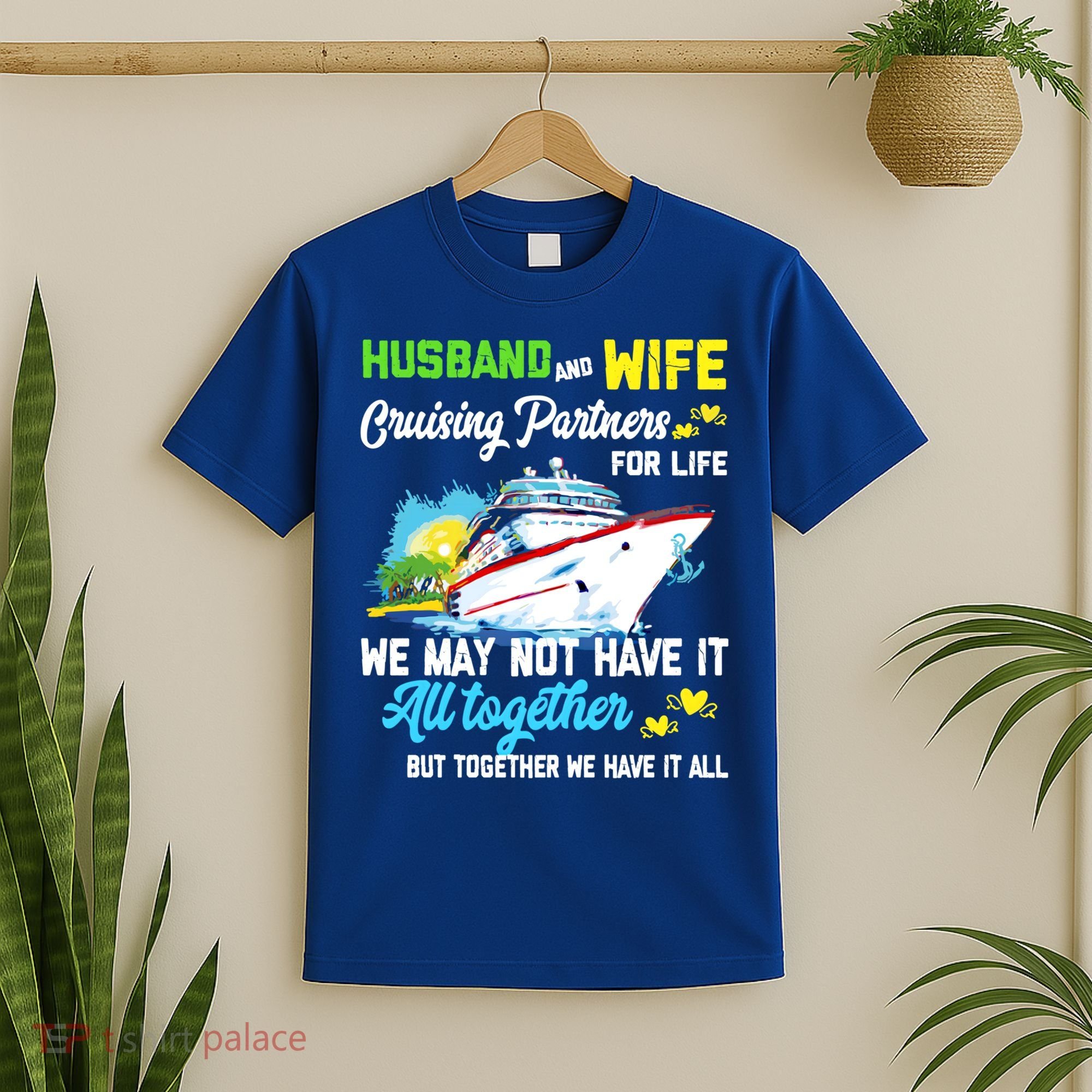 Cruise Ship Husband And Wife Cruising Partners For Life Gift T-Shirt