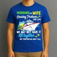 Cruise Ship Husband And Wife Cruising Partners For Life Gift T-Shirt thumb 3