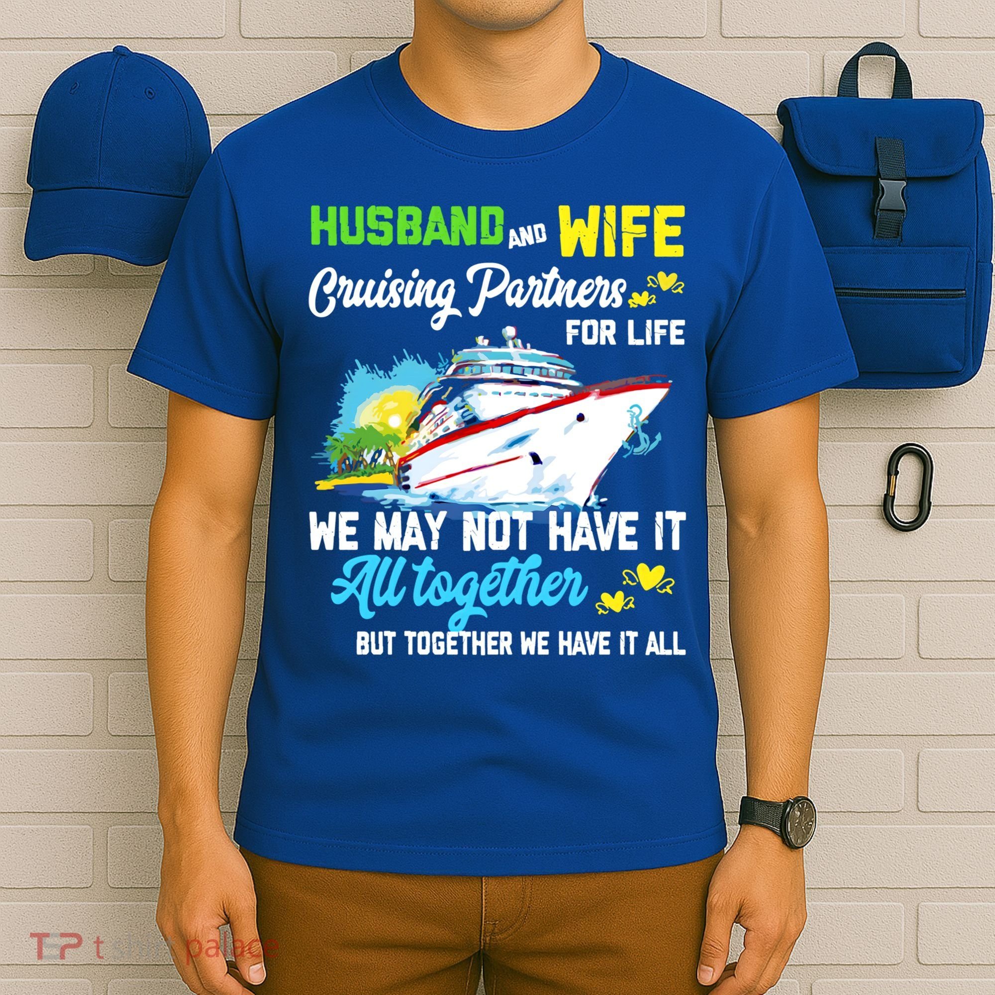 Cruise Ship Husband And Wife Cruising Partners For Life Gift T-Shirt