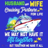 Cruise Ship Husband And Wife Cruising Partners For Life Gift Polo thumb 2