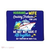 Cruise Ship Husband And Wife Cruising Partners For Life Gift Mousepad thumb 0