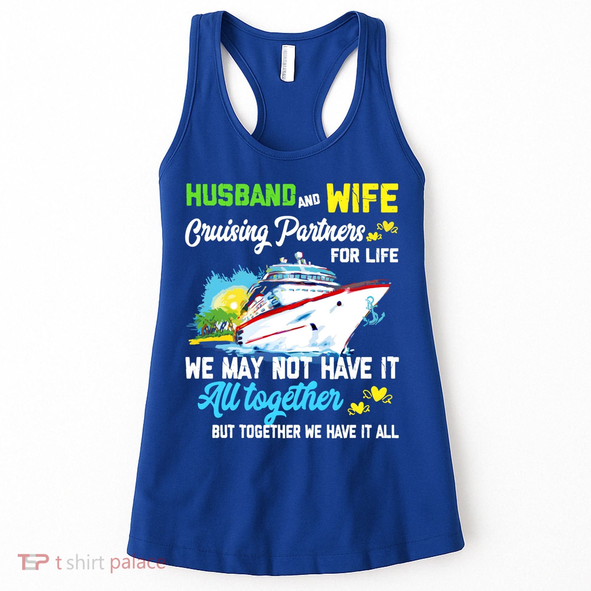 Cruise Ship Husband And Wife Cruising Partners For Life Gift Women's Tank Top