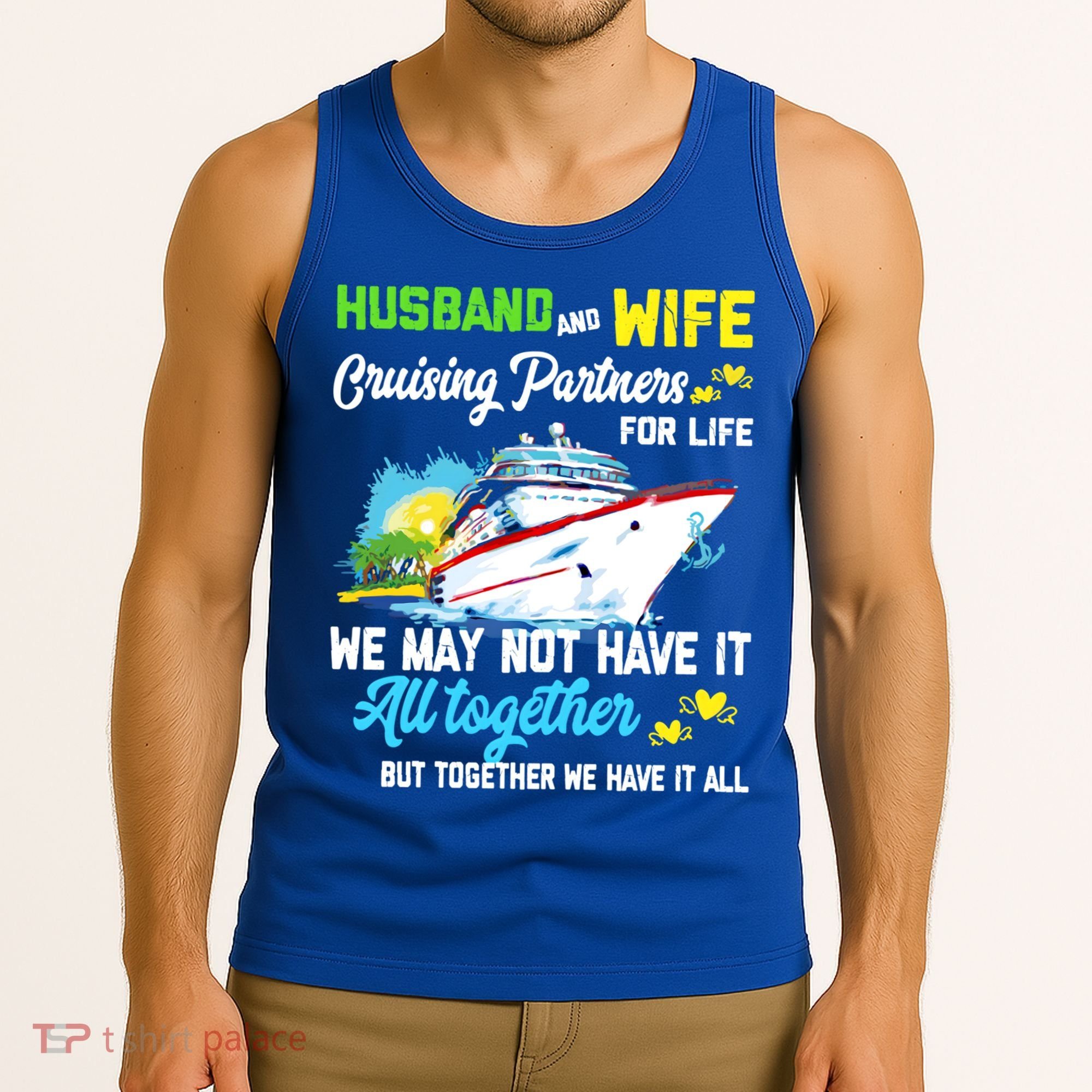 Cruise Ship Husband And Wife Cruising Partners For Life Gift Tank Top