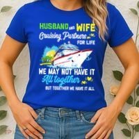 Cruise Ship Husband And Wife Cruising Partners For Life Gift Women's T-Shirt thumb 2