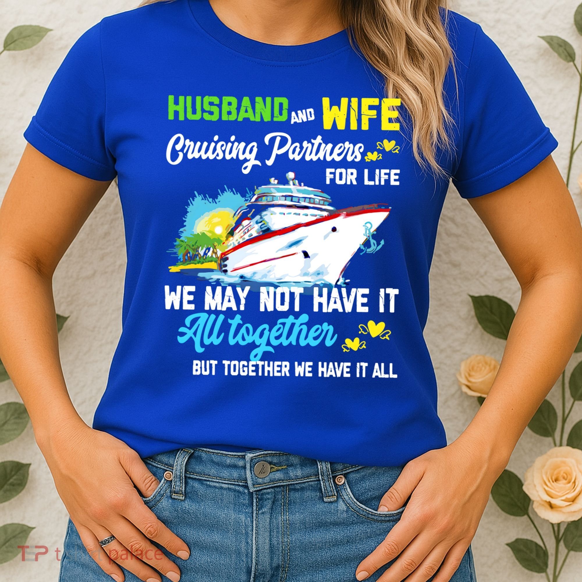 Cruise Ship Husband And Wife Cruising Partners For Life Gift Women's T-Shirt