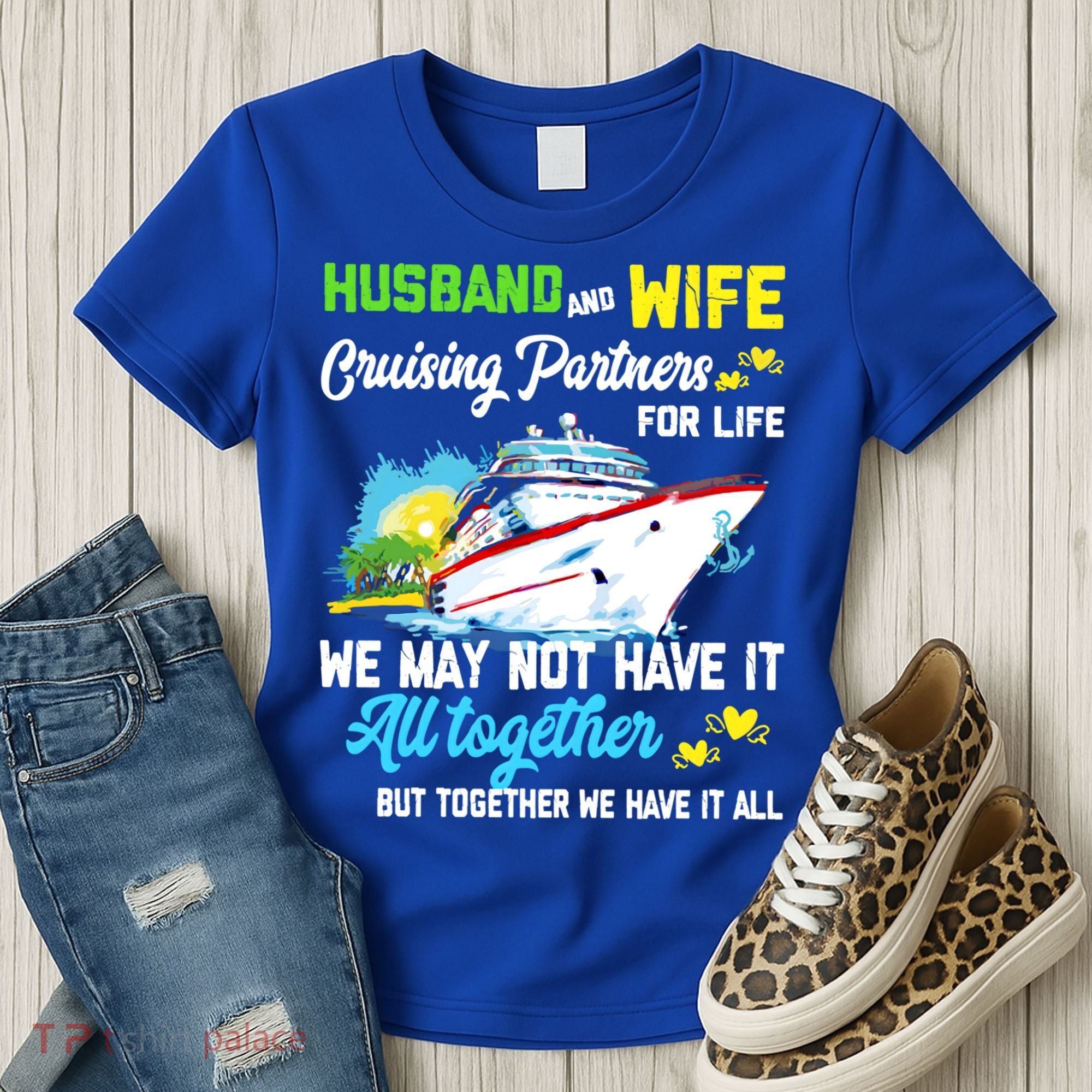 Cruise Ship Husband And Wife Cruising Partners For Life Gift Women's T-Shirt