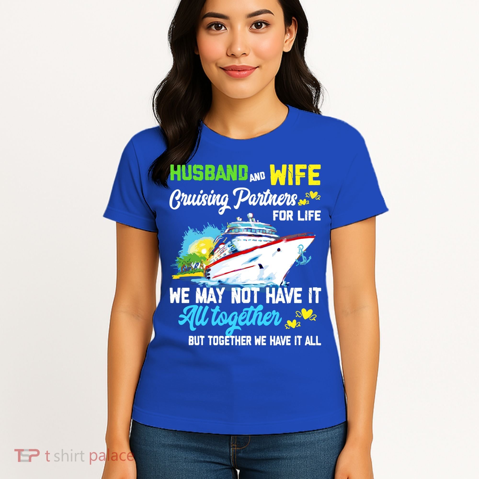 Cruise Ship Husband And Wife Cruising Partners For Life Gift Women's T-Shirt