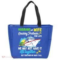 Cruise Ship Husband And Wife Cruising Partners For Life Gift Tote Bag thumb 0