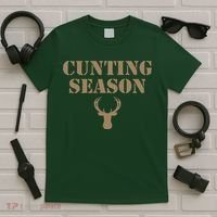 Cunting Season Hunting Season Deer Hunting T-Shirt thumb 5
