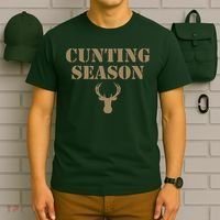 Cunting Season Hunting Season Deer Hunting T-Shirt thumb 6