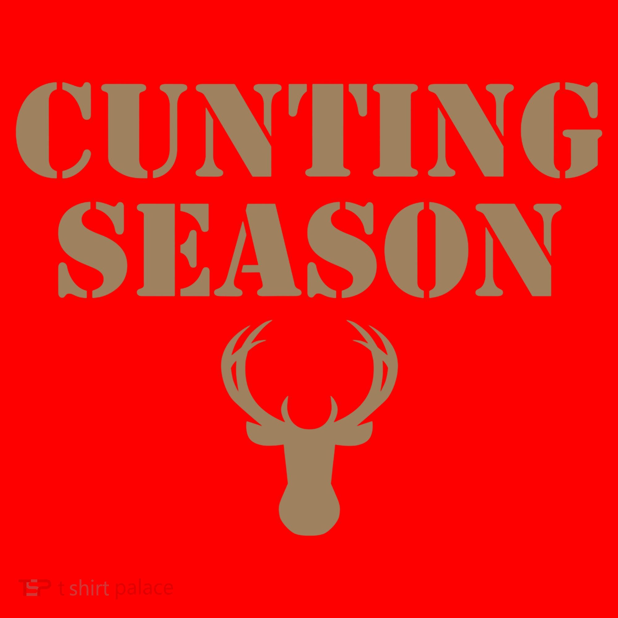 Cunting Season Hunting Season Deer Hunting Santa Hat
