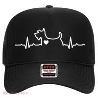 Cute Scottie Heart Heartbeat Scottish Terrier Gift Dog Lover Gift Hat thumb 0