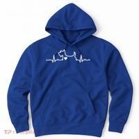 Cute Scottie Heart Heartbeat Scottish Terrier Gift Dog Lover Gift Hoodie thumb 0