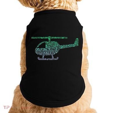 Chopper Silhouette Helicopter Pilot Helicopter Doggie Tank