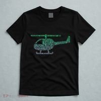Chopper Silhouette Helicopter Pilot Helicopter T-Shirt thumb 5
