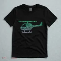 Chopper Silhouette Helicopter Pilot Helicopter T-Shirt thumb 5