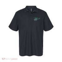 Chopper Silhouette Helicopter Pilot Helicopter Polo thumb 0