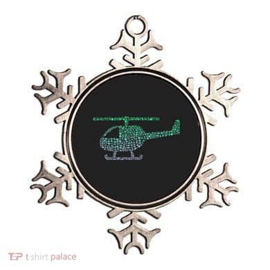 Chopper Silhouette Helicopter Pilot Helicopter Ornament