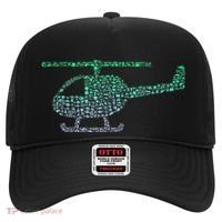 Chopper Silhouette Helicopter Pilot Helicopter Hat thumb 0
