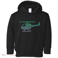 Chopper Silhouette Helicopter Pilot Helicopter Toddler Hoodie thumb 0