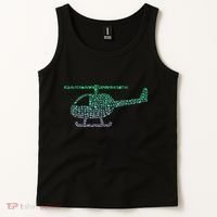 Chopper Silhouette Helicopter Pilot Helicopter Tank Top thumb 2