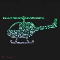 Chopper Silhouette Helicopter Pilot Helicopter Toddler T-Shirt thumb 4