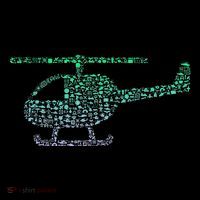Chopper Silhouette Helicopter Pilot Helicopter Women's Long Sleeve Shirt thumb 2