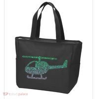 Chopper Silhouette Helicopter Pilot Helicopter Tote Bag thumb 3