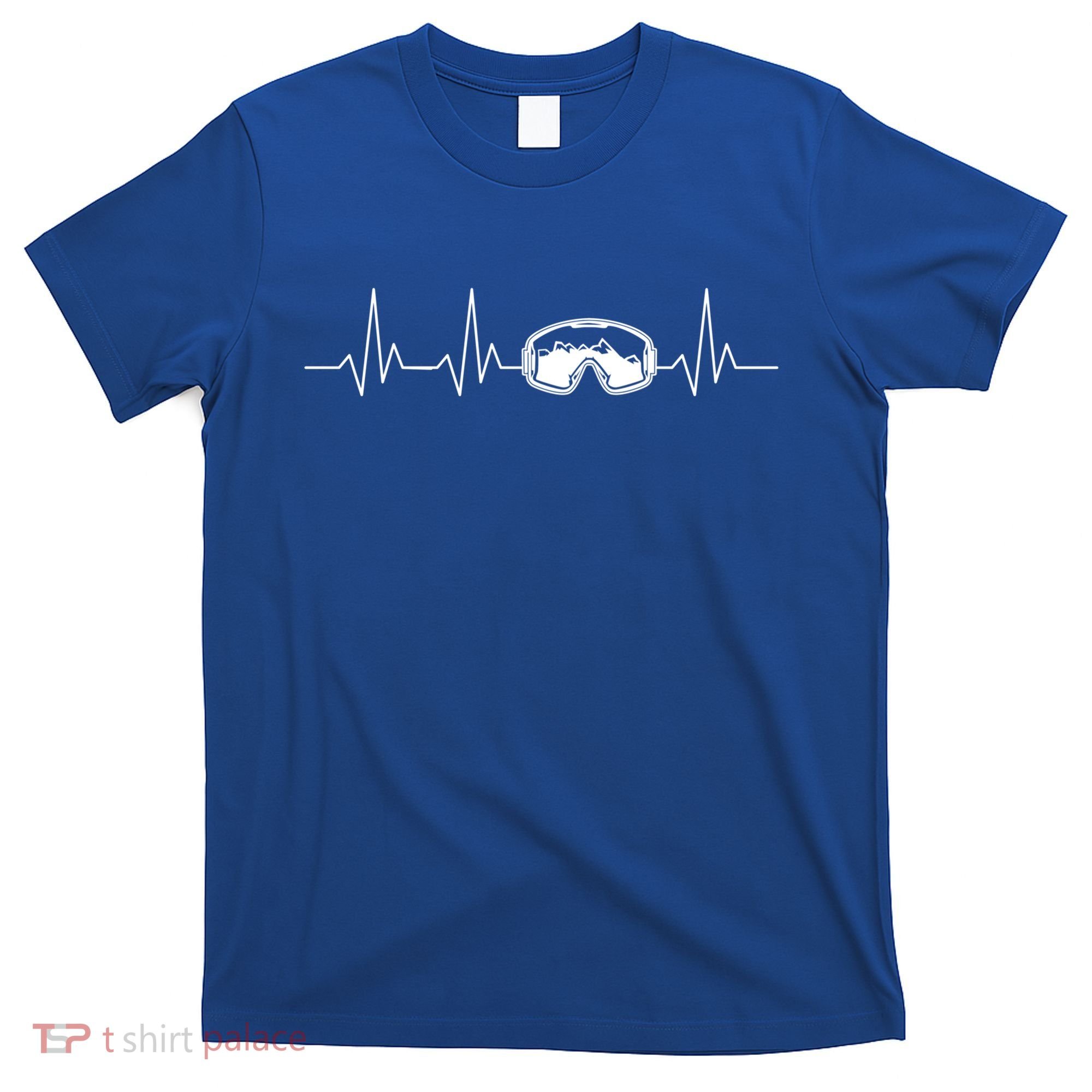 Colorado Ski Heartbeat Skiing Goggles Snow Mountain Winter Cute Gift T-Shirt