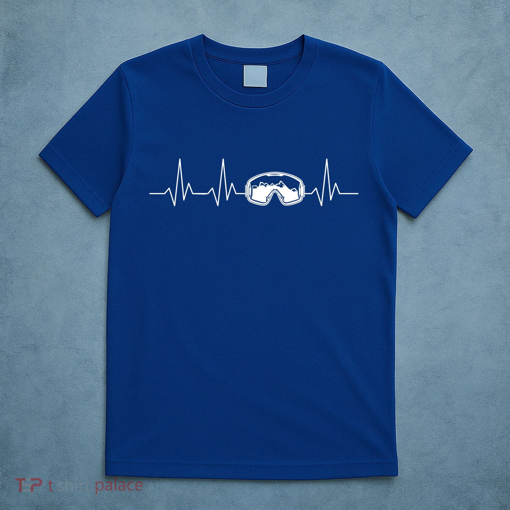 Colorado Ski Heartbeat Skiing Goggles Snow Mountain Winter Cute Gift T-Shirt