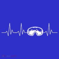 Colorado Ski Heartbeat Skiing Goggles Snow Mountain Winter Cute Gift T-Shirt thumb 7