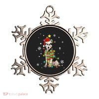 Cute Siberian Husky Dog Santa Christmas Tree Lights Xmas Gift Ornament thumb 0