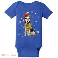 Cute Siberian Husky Dog Santa Christmas Tree Lights Xmas Gift Baby Bodysuit thumb 0