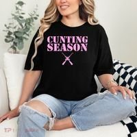 Cunting Season Hunting Counting Season Funny Comfort Colors T-Shirt thumb 2