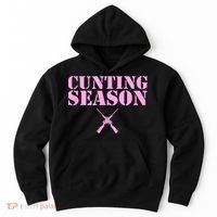 Cunting Season Hunting Counting Season Funny Hoodie thumb 0