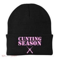Cunting Season Hunting Counting Season Funny Beanie thumb 0
